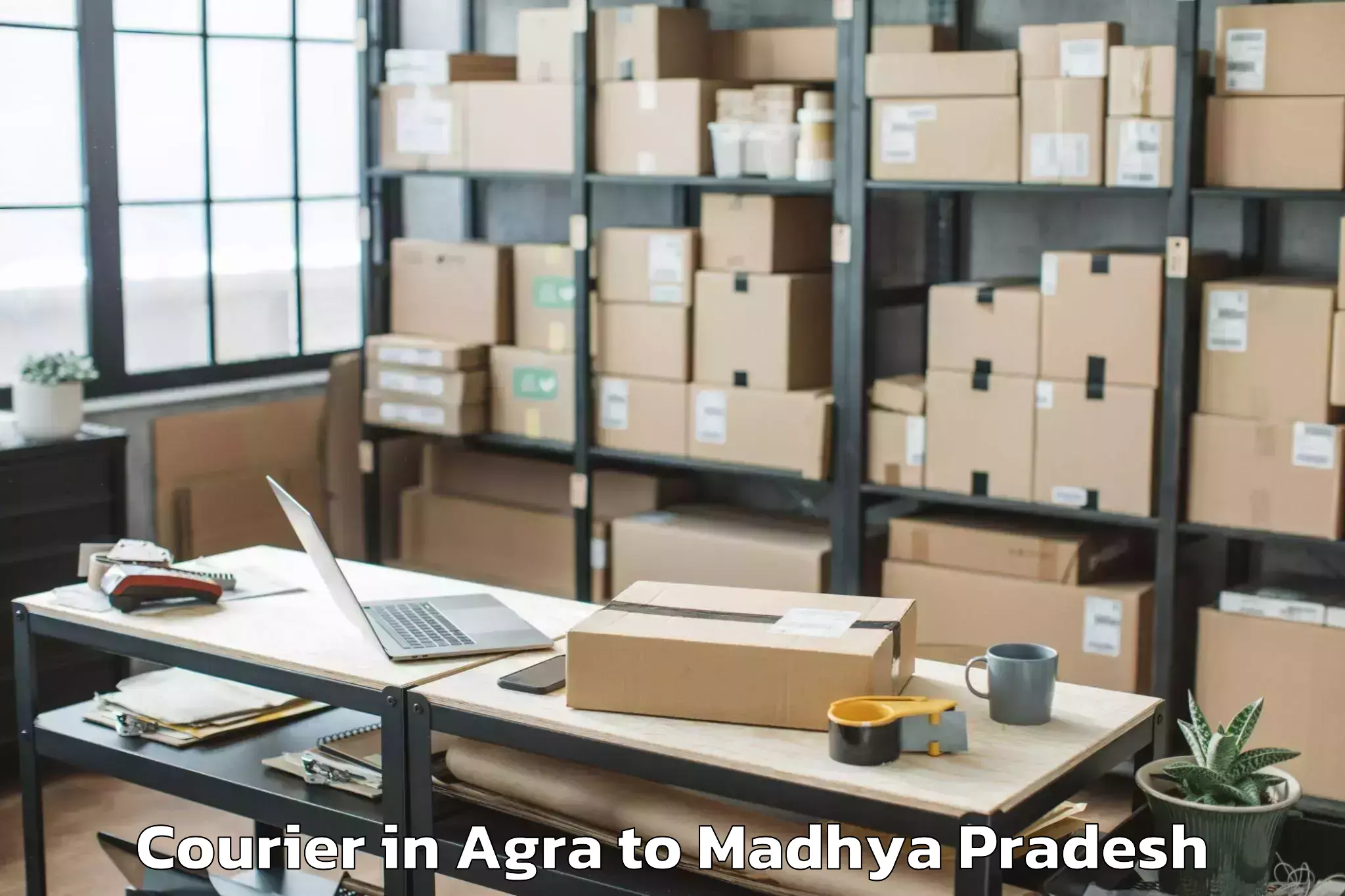 Get Agra to Sardarpur Courier